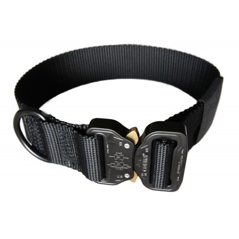Nylon D-Ring 1.5" Flexible Dog Collar with Quick Release Cobra Buckle