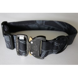 Heavy Duty Nylon D-Ring 1.5" Flexible Dog Collar with Quick Release Cobra Buckle