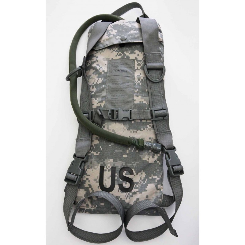 thumbnail interactive-video image 1 of US Army ACU MOLLE Hydration System - 100oz/3L Military Spec Hydration Pack 1 of 11
