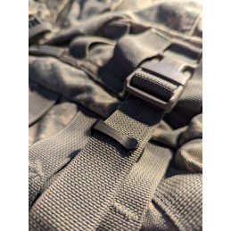 Heavy Duty Reusable Molle Backpack Webbing Strap Fastening Keeper Clip Holder (Pack of 10)