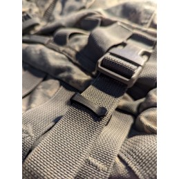 Heavy Duty Reusable Molle Backpack Webbing Strap Fastening Keeper Clip  Holder (Pack of 4)