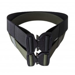 2" Duty Belt with COBRA 2" Dual Adjustable Quick Release Buckle. Black and Ranger Green shown.