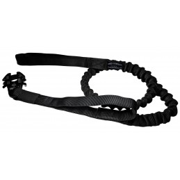 Hank's Surplus Double Handle Bungee Shock Absorbing Dog Leash with Kong Frog Clip.