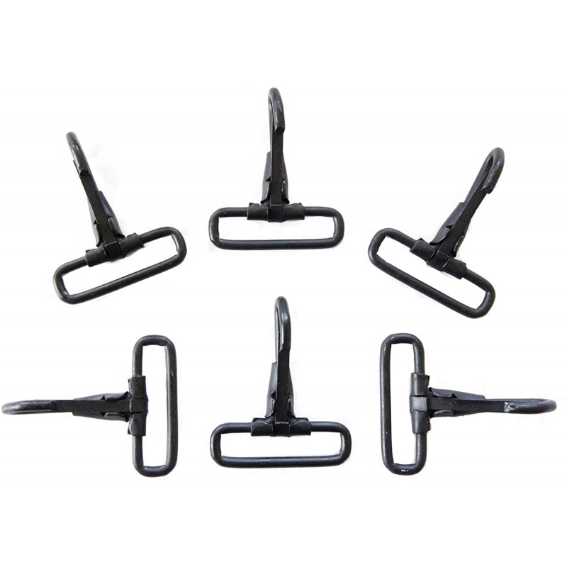 Heavy Duty Replacement 1.5" Metal Snap Hook Clips (Pack of 6)