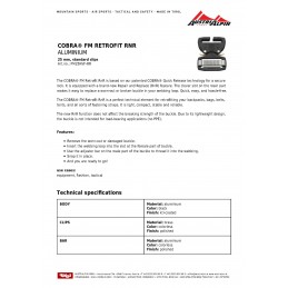 AustriAlpin COBRA FM Retrofit Field Repair Quick Release Buckle