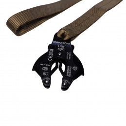 Hank's Surplus Double Handle Coyote Brown Leash with FROG Clip