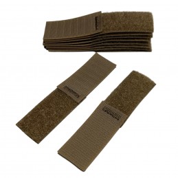 10 Military 1" MOLLE Official VELCRO® Assault Backpack Pack Webbing Strap Keepers Coyote Brown.