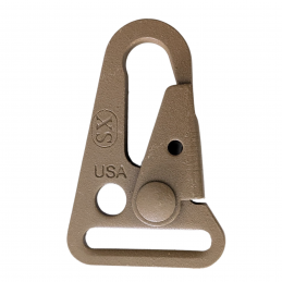 Coyote Brown HK Snap Clip. Made in USA.