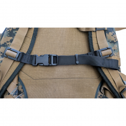 Backpack Molle Replacement Chest Sternum Strap with Auto Cam Snap Clip - Made in USA