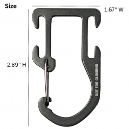 Molle Webbing Quick Attach Backpack Pack Tactical Snap D-Ring Clip Hook
