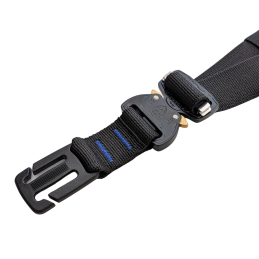 Replacement Backpack MOLLE Sternum Chest Strap with COBRA Buckle. Black 3/4" wide webbing.