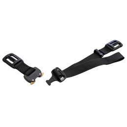 Replacement Backpack MOLLE Sternum Chest Strap with COBRA Buckle. Black 3/4" wide webbing.