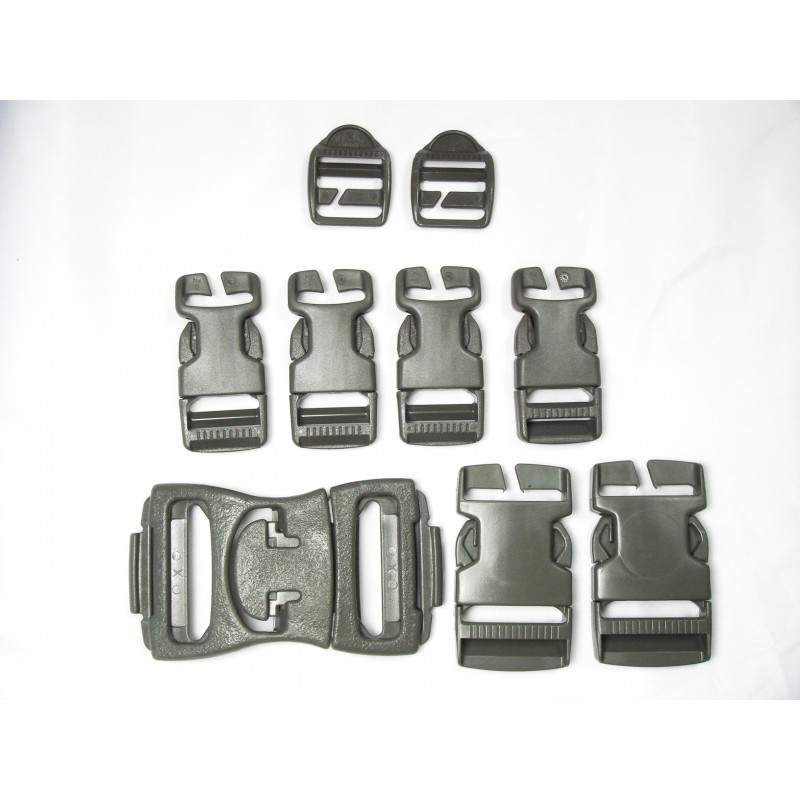 9 Piece Replacement Buckle & Snap Set