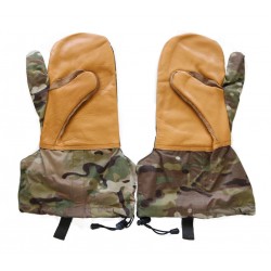 Hanks Surplus MultiCam Camouflage Cold Weather Leather Mitten Gloves