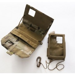 Military Army MultiCam MOLLE Utility Admin Side Pouch Pocket Cell Phone Case Front View