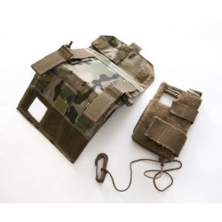 Military Army MultiCam MOLLE Utility Admin Side Pouch Pocket Cell Phone Case Back View