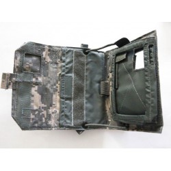 Military Army ACU MOLLE Utility Admin Side Pouch Pocket Cell Phone Case Inside View