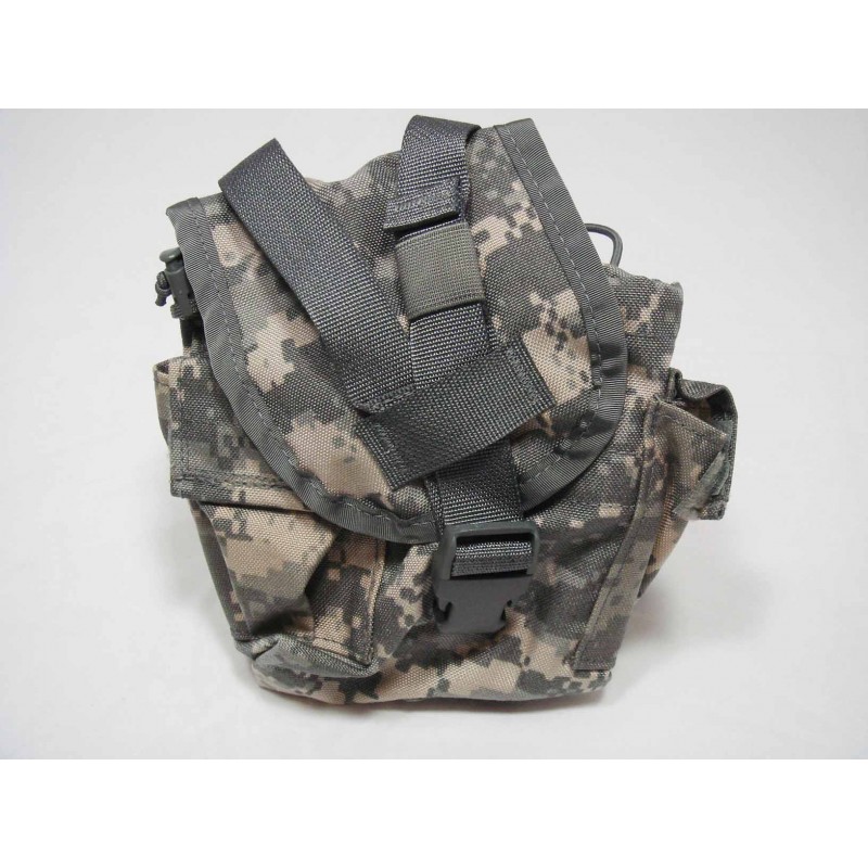 NEW US Military MOLLE 1 QT Utility General Purpose Pouch ACU COVER CANTEEN 