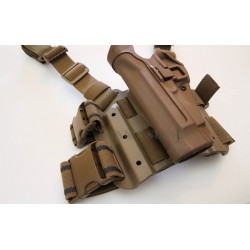 BLACKHAWK SERPA Level 2 Tactical Pistol Holster Coyote Brown Left Hand