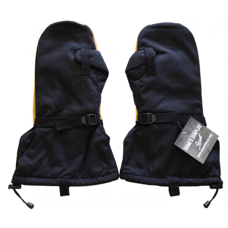 Hank's Surplus Black Arctic Cold Weather Leather Mittens