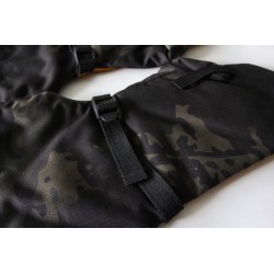 Black MultiCam Insulated Cold Weather Leather Mittens