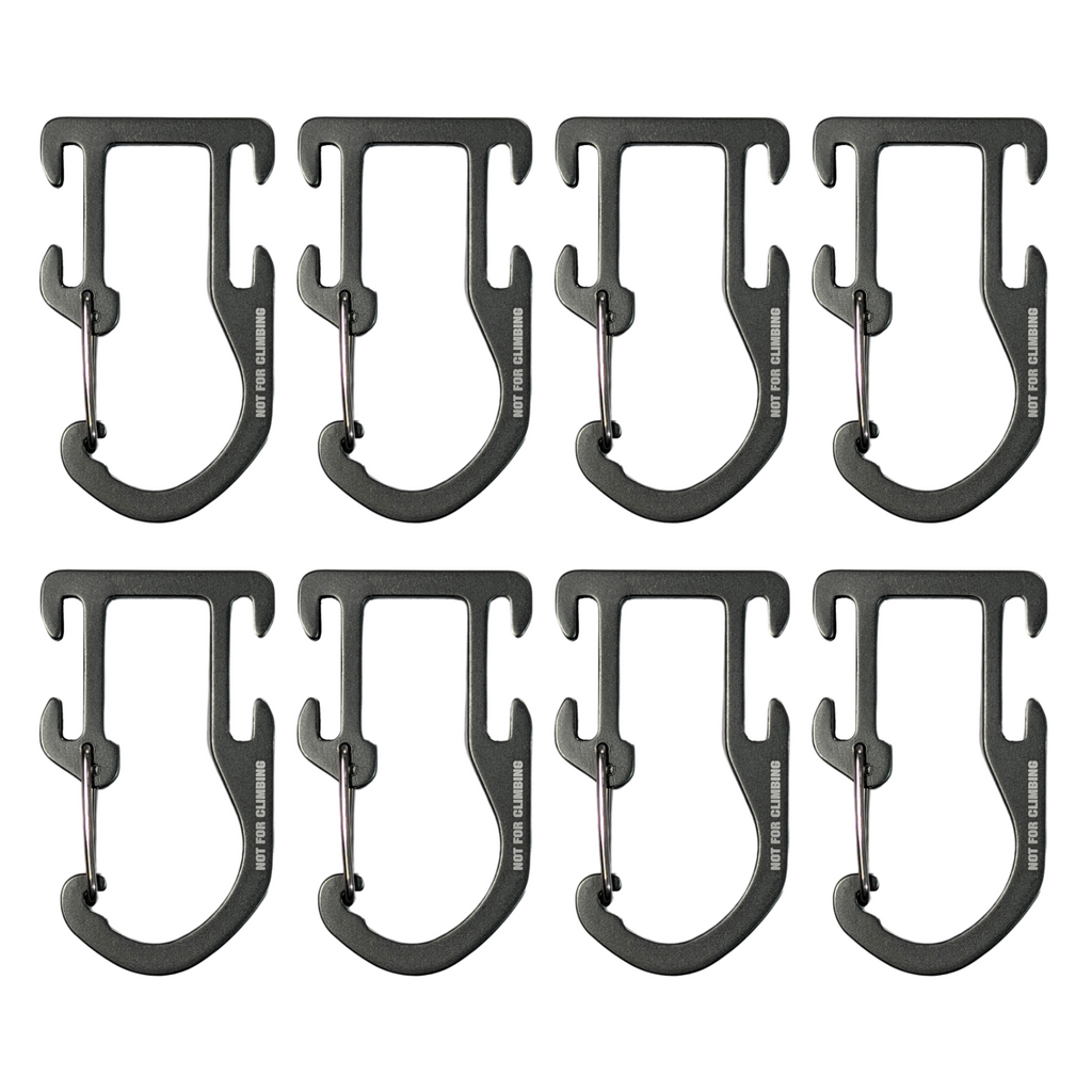 MOLLE Attachment Backpack Vest Gear Aluminum D-Ring Snap Hook