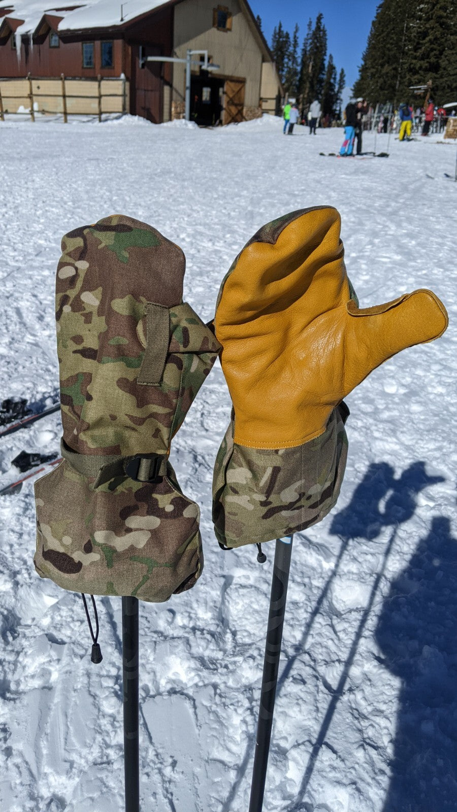 Military Tactical Insulated Hunting Extreme Cold Arctic Leather Mittens & Liners