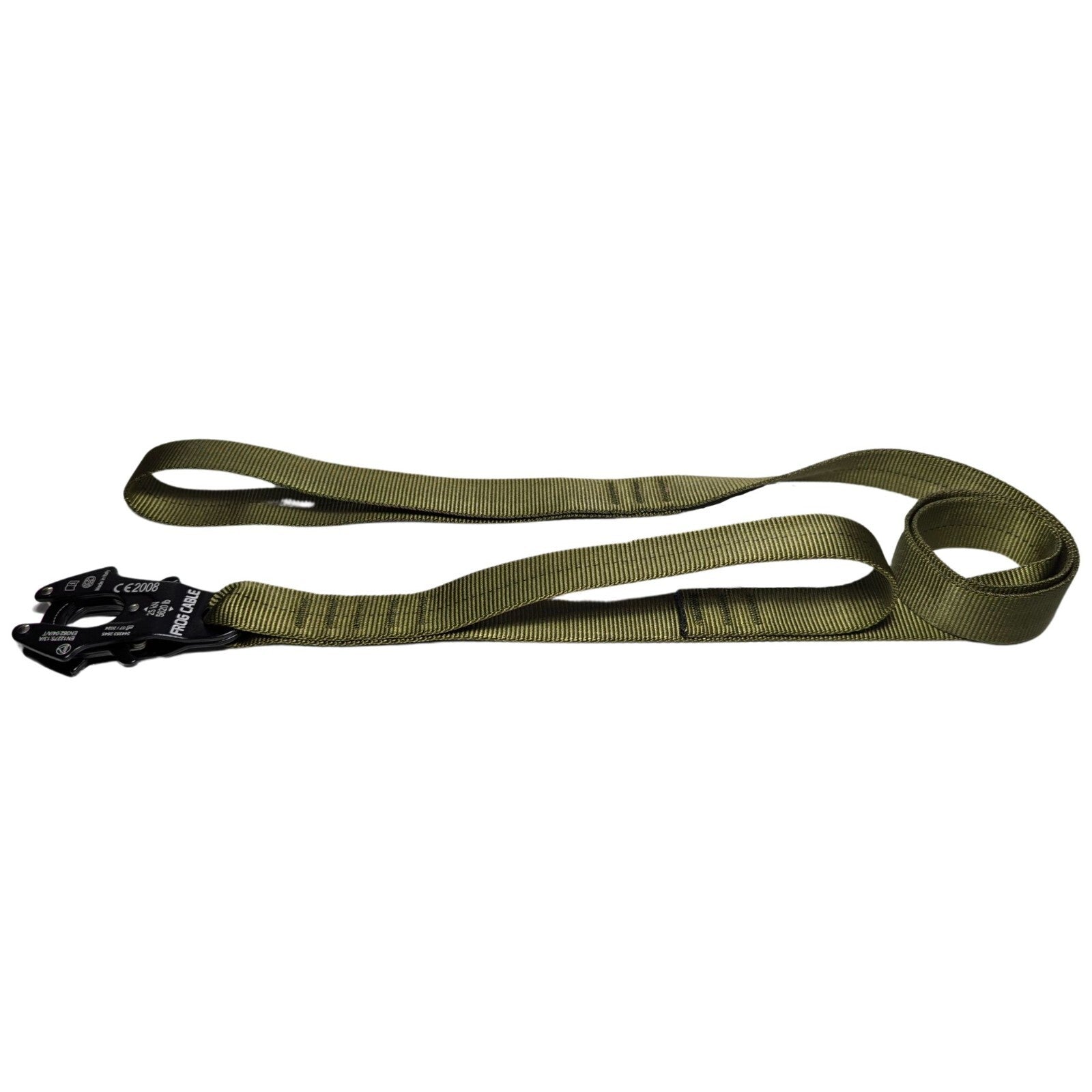 Heavy Duty Two Dual Double Traffic Handle Dog Pet Nylon Leash Kong FROG Clip