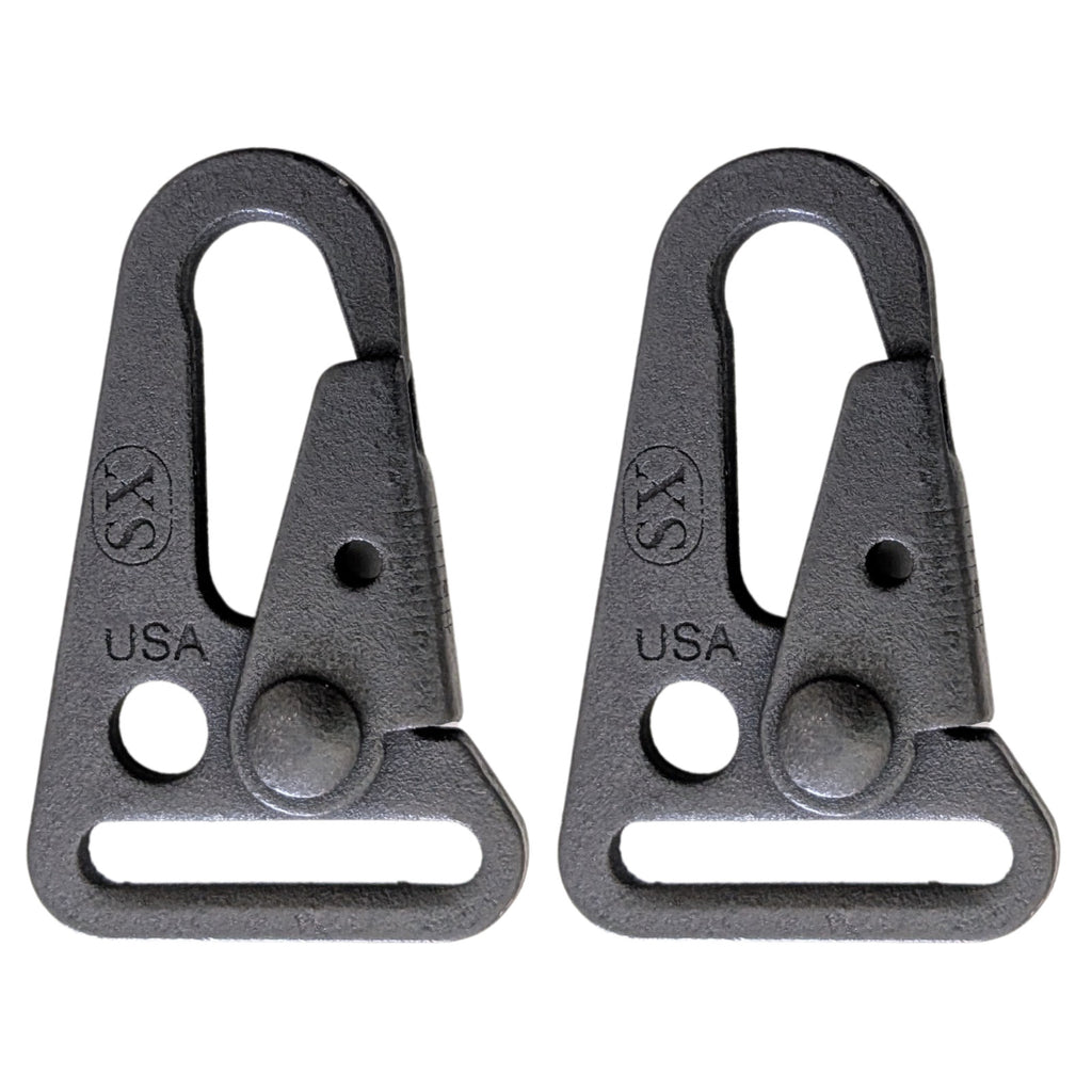2-Pack US Military Tactical Gun Gear Equipment 1" Sling HK Snap Clip Black