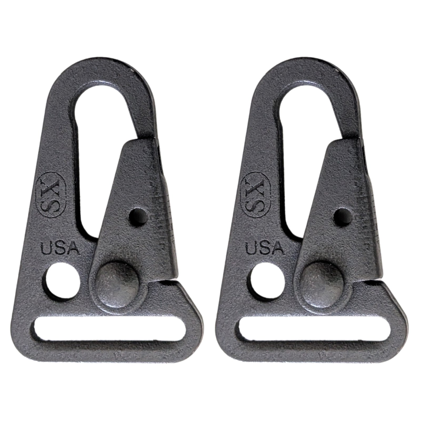 2-Pack US Military Tactical Gun Gear Equipment 1" Sling HK Snap Clip Black