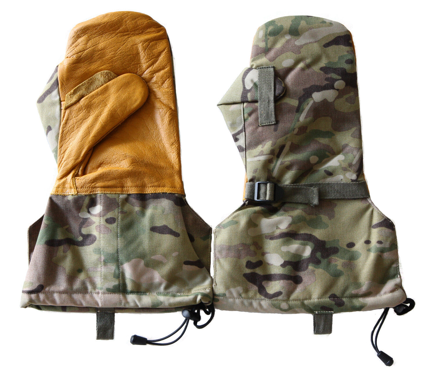 Military Tactical Insulated Hunting Extreme Cold Arctic Leather Mittens & Liners