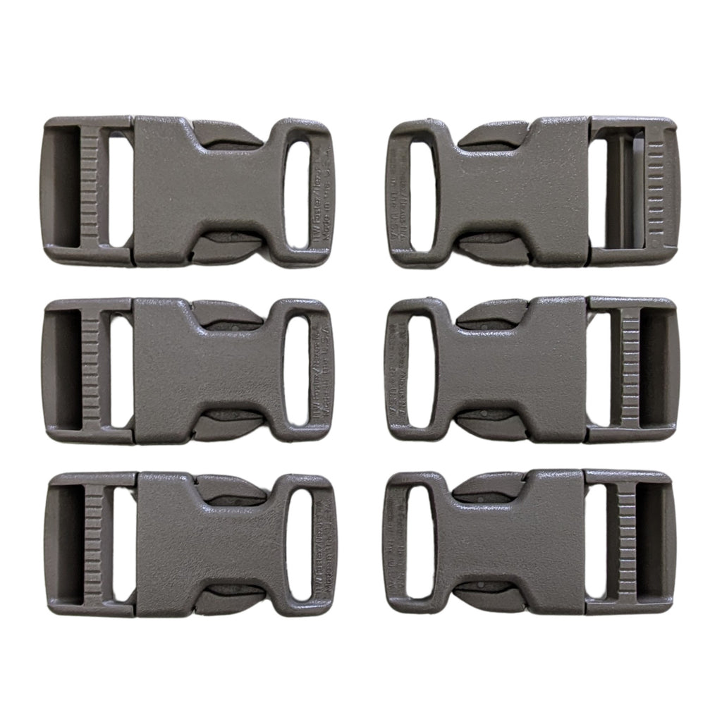 6 ITW 1" Military MOLLE Backpack Quick Release Repair Snap Buckle Clips Foliage