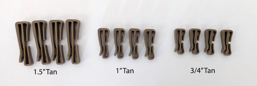 10 Heavy Duty Reusable Molle Backpack Webbing Strap Fastening Keeper Clip Holder