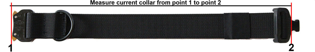 Mini Small Medium D Ring 1" Adjustable Dog Collar Quick Release Cobra Buckle