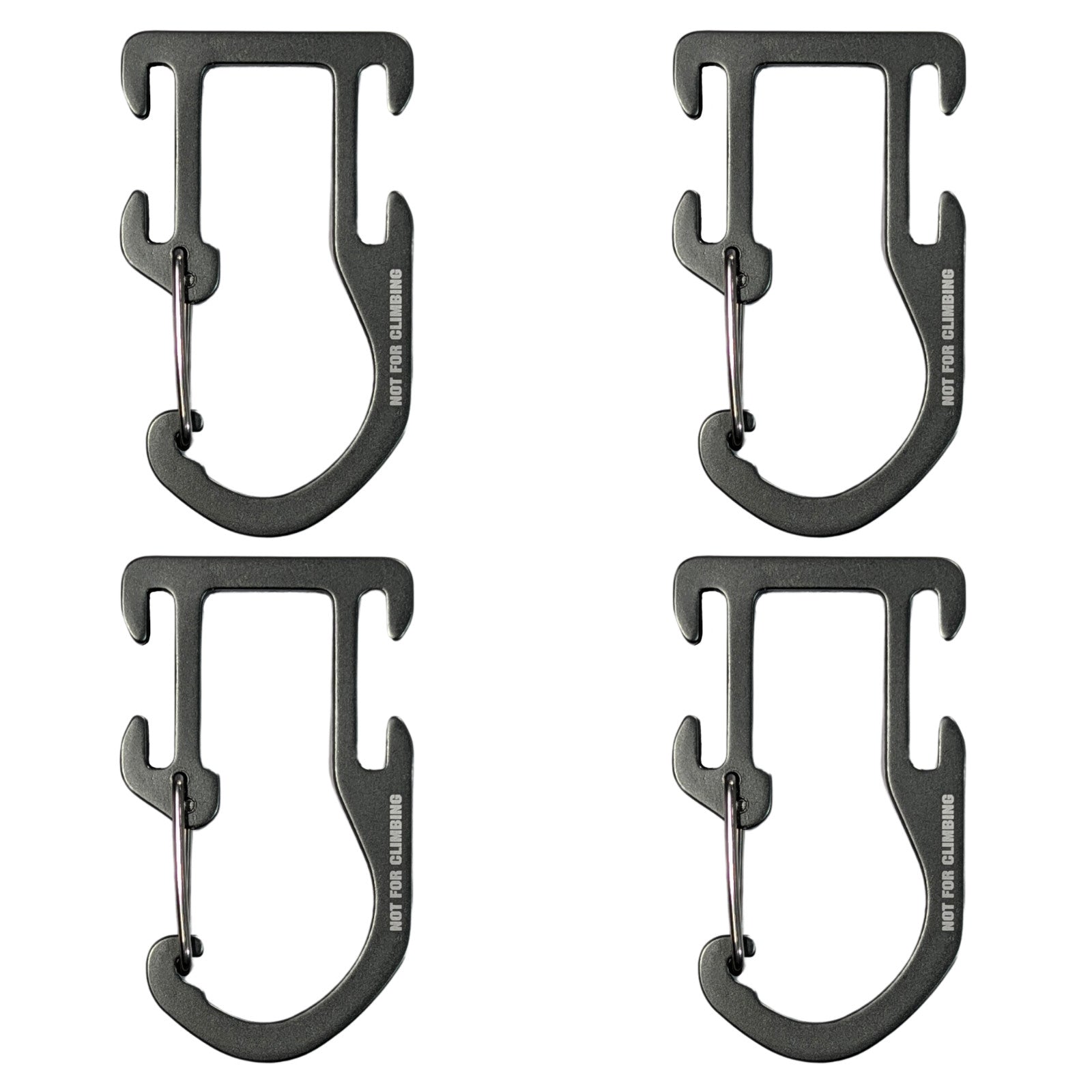 4 Military Molle Tactical Attachment Backpack Vest Gear Snap Clip Hook Keepers