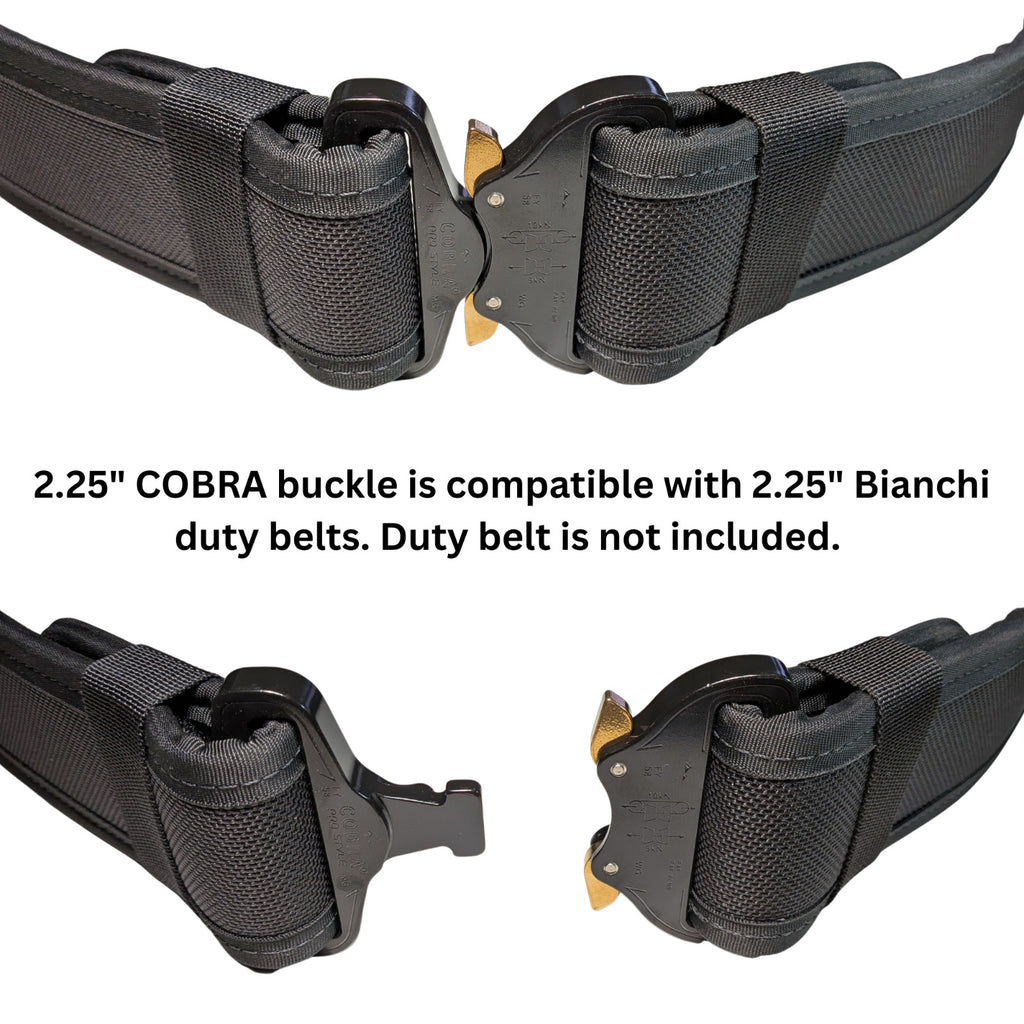 COBRA 2.25" 58mm Quick Release Tactical Dual Wide Fixed Duty Belt Buckle