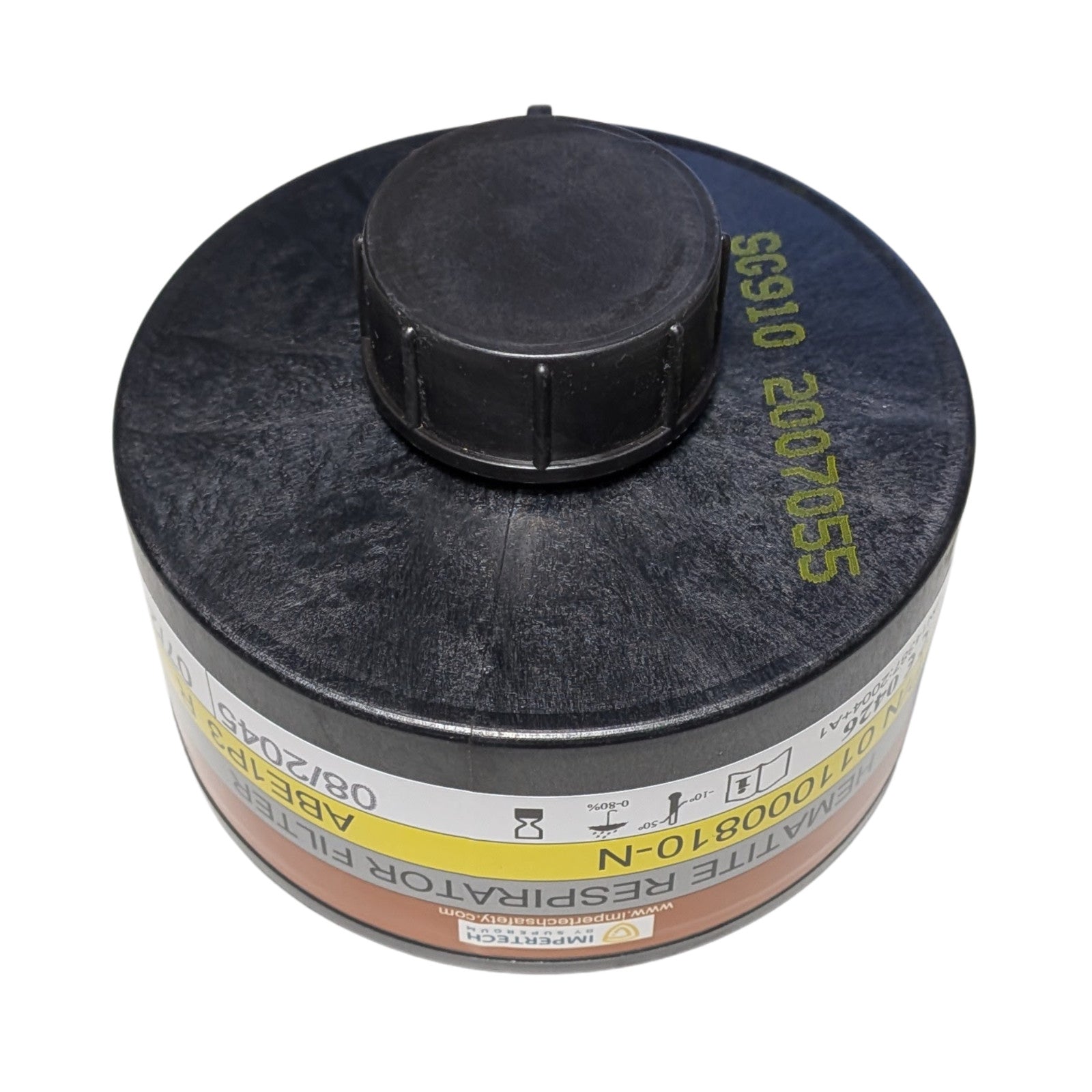 3 Israel Military 40mm NATO CBRN Chemical Gas Mask Respirator Air Filter Exp2045