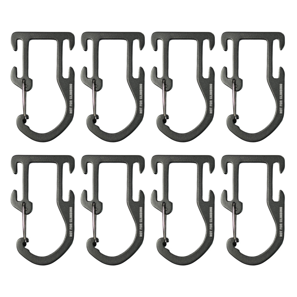 8 Military Molle Webbing Attachment Backpack Vest Gear Snap Clip Hook Keepers
