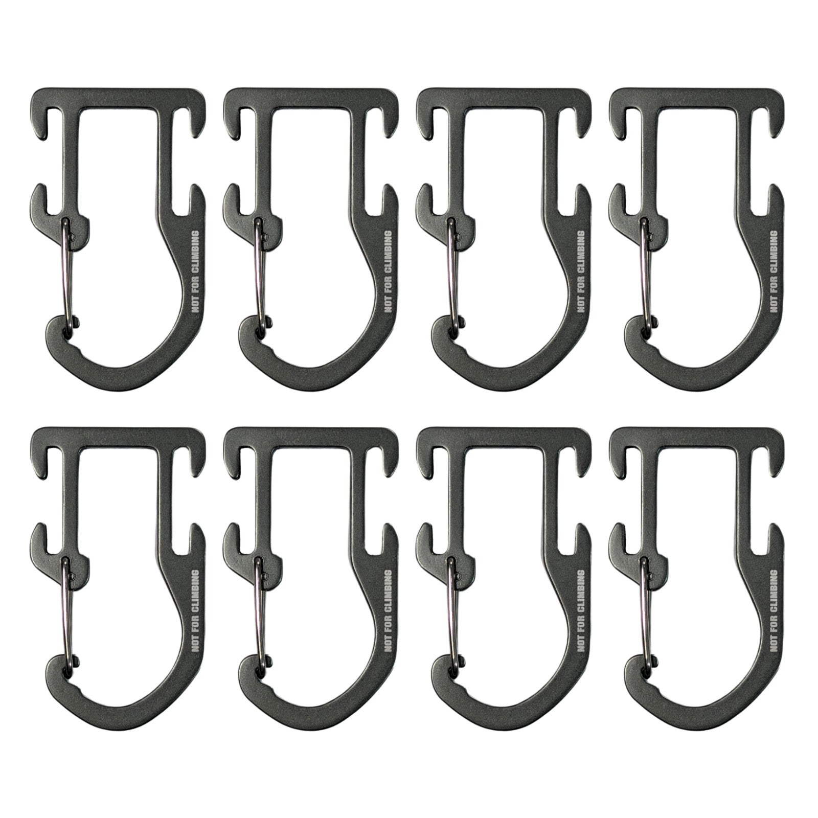 8 Military Molle Webbing Attachment Backpack Vest Gear Snap Clip Hook Keepers