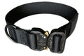 Heavy Duty Nylon D-Ring 1.5" Soft Flexible Dog Collar Quick Release Cobra Buckle