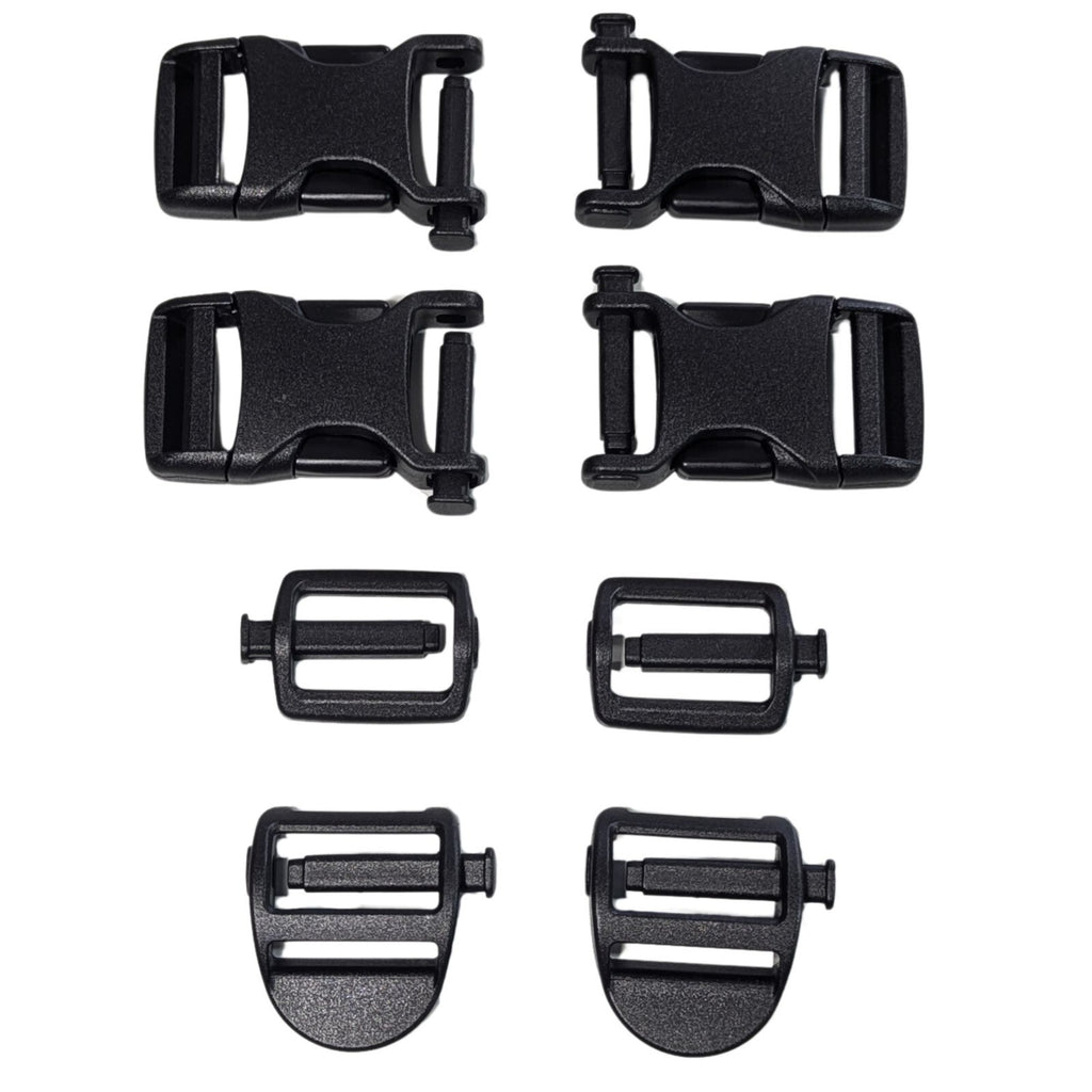 1" Replacement Repair MOLLE Backpack Quick Connect Snap Buckles Slide 8 Pcs
