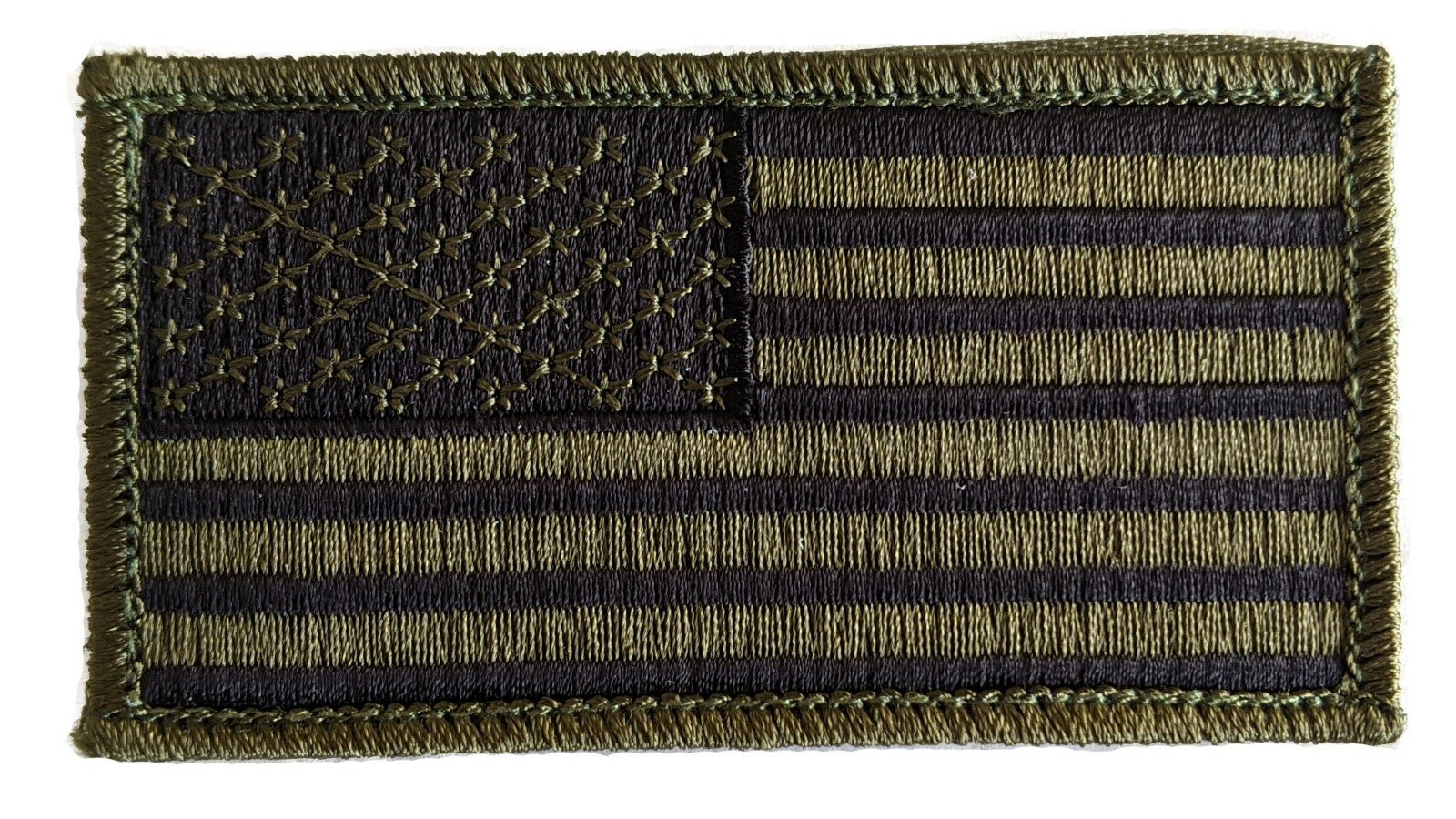 USA America Flag Embroidered Official VELCRO Fastener Patch Silver OD Camo Tan