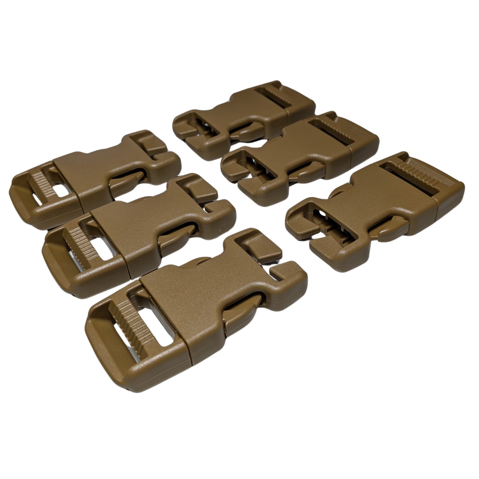 6 Heavy Duty Military Replacement Backpack Pack Quick Connect Snap Buckles 1"