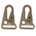 2-Pack US Military Tactical Gun Gear Equipment 1" Sling HK Snap Clip Coyote