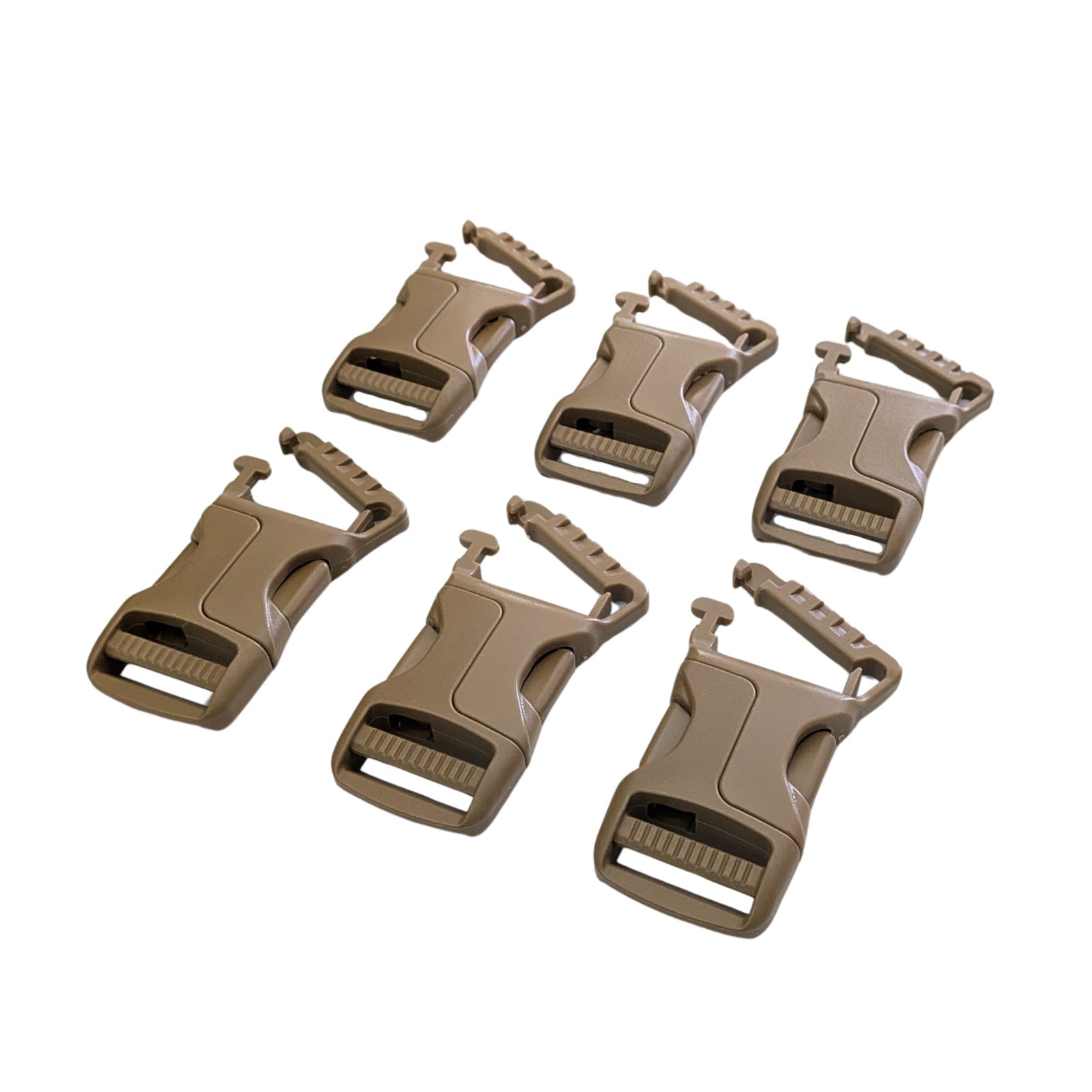 6 MOLLE Military Assault Pack Backpack 1" Webbing Quick Attach Snap Buckle Clips