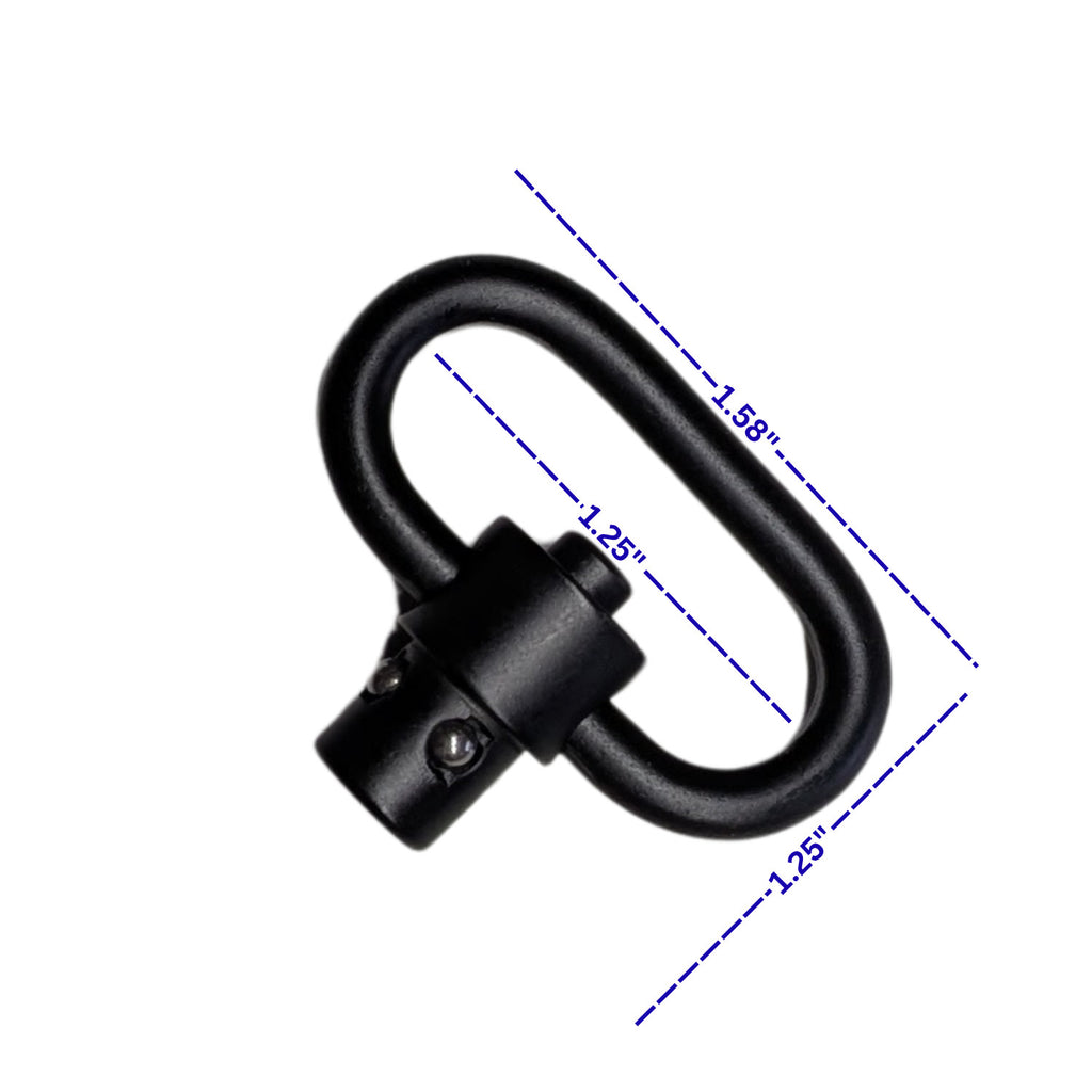 US Mil-Spec Military Tactical Gun Sling 1.25" QD Adapter Push Button Snap Clip - Made in USA