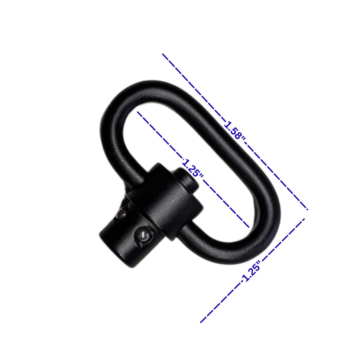 US Mil-Spec Military Tactical Gun Sling 1.25" QD Adapter Push Button Snap Clip - Made in USA