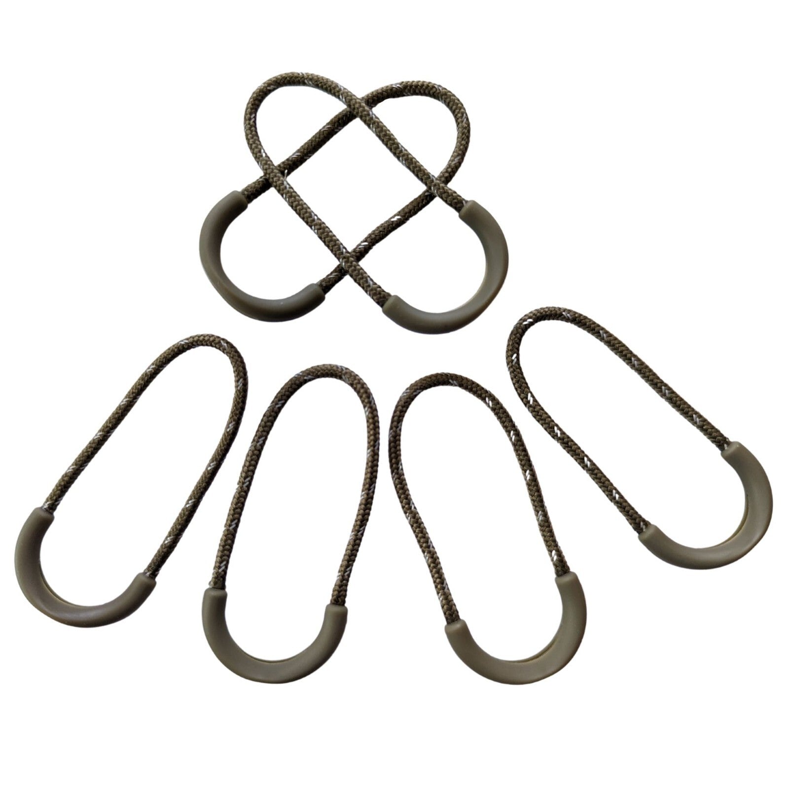 6 Heavy Duty Luggage Backpack Pack Tent Jacket Replacement Zipper Tab Pull Cords