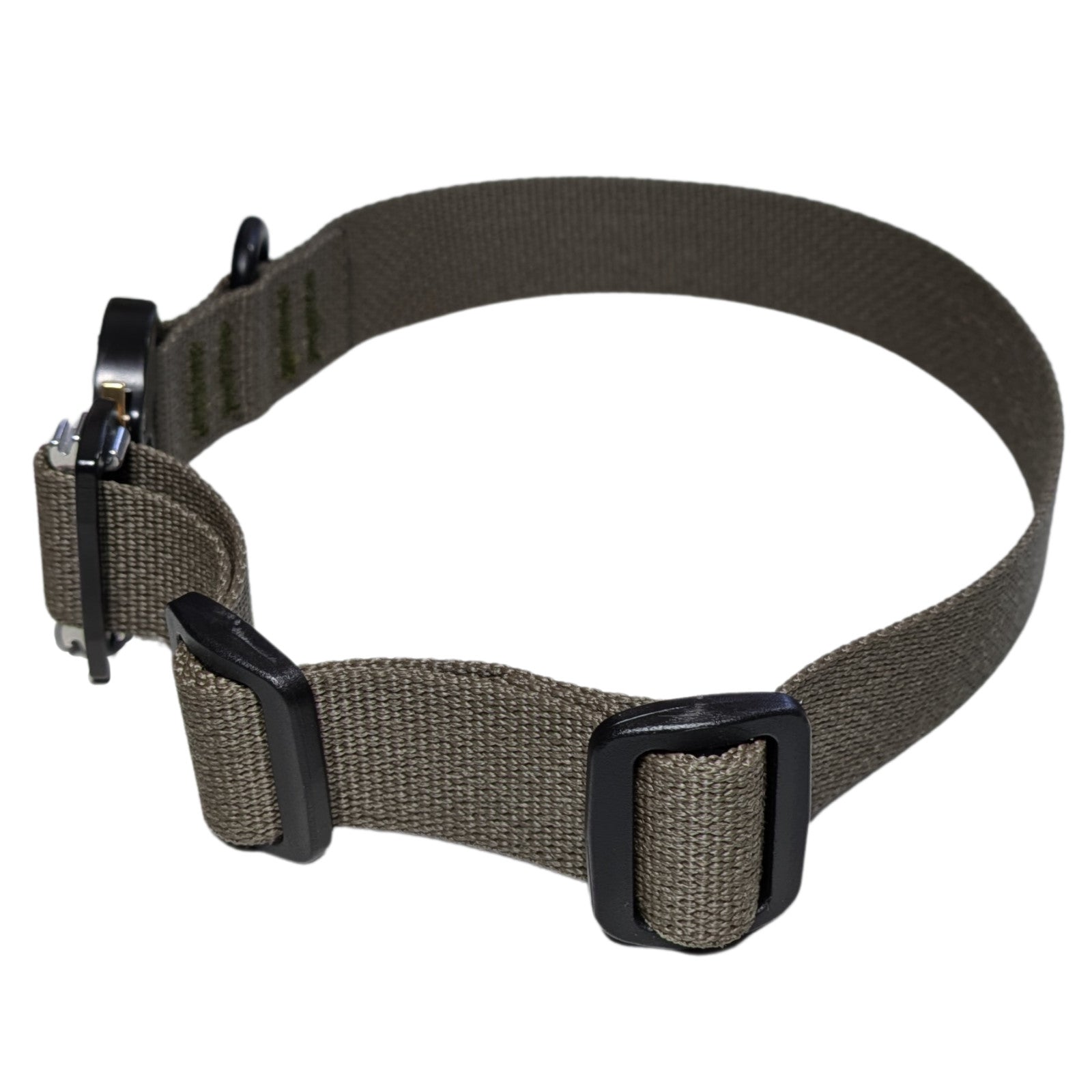 Mini Small Medium D Ring 1" Adjustable Dog Collar Quick Release Cobra Buckle