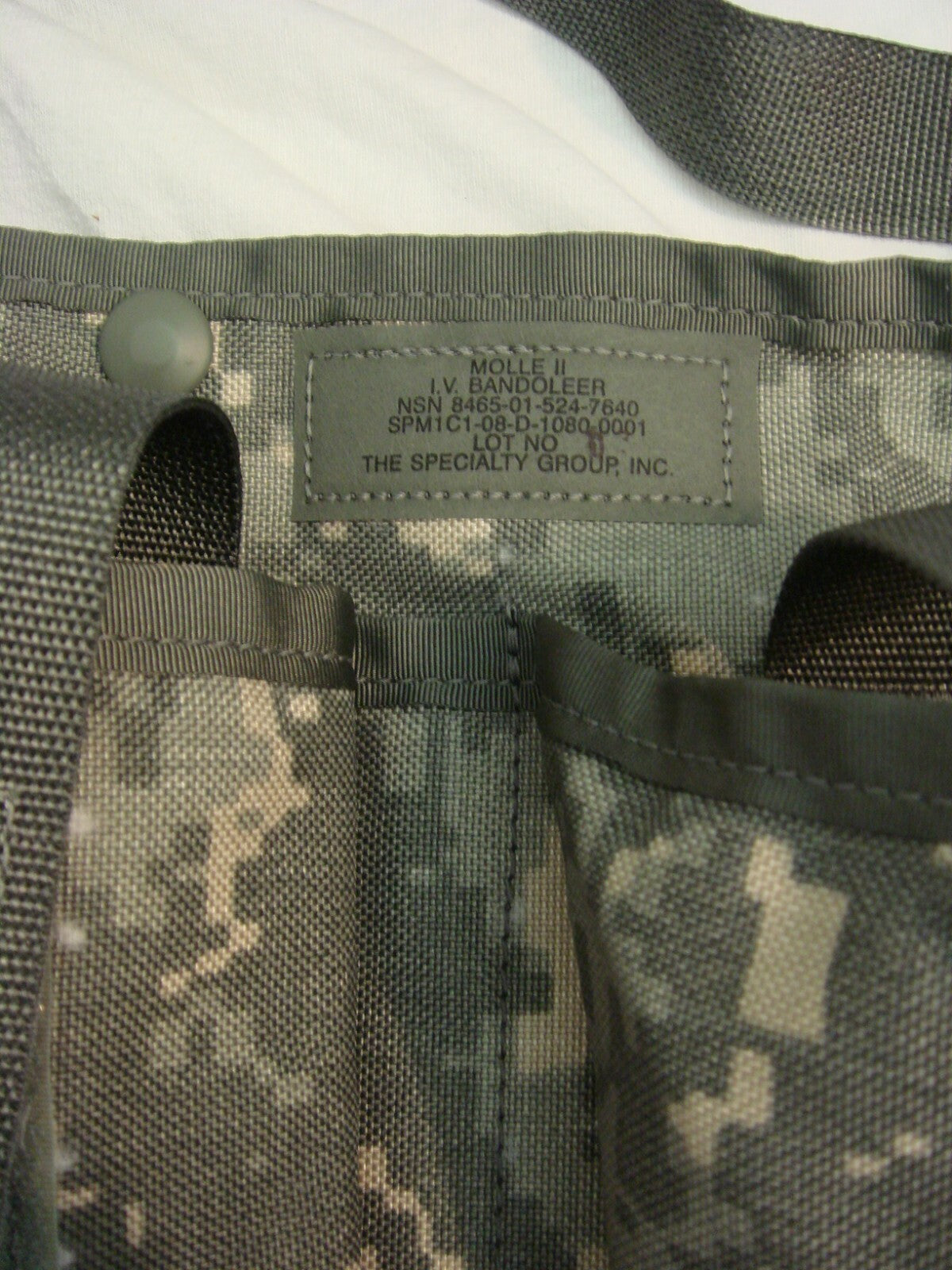 Military Army IV Bandoleer Medical Medic First Aid ACU Camo Ammo Pouch Sling